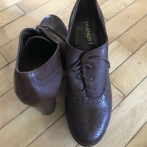 Franco Sarto lace up booties